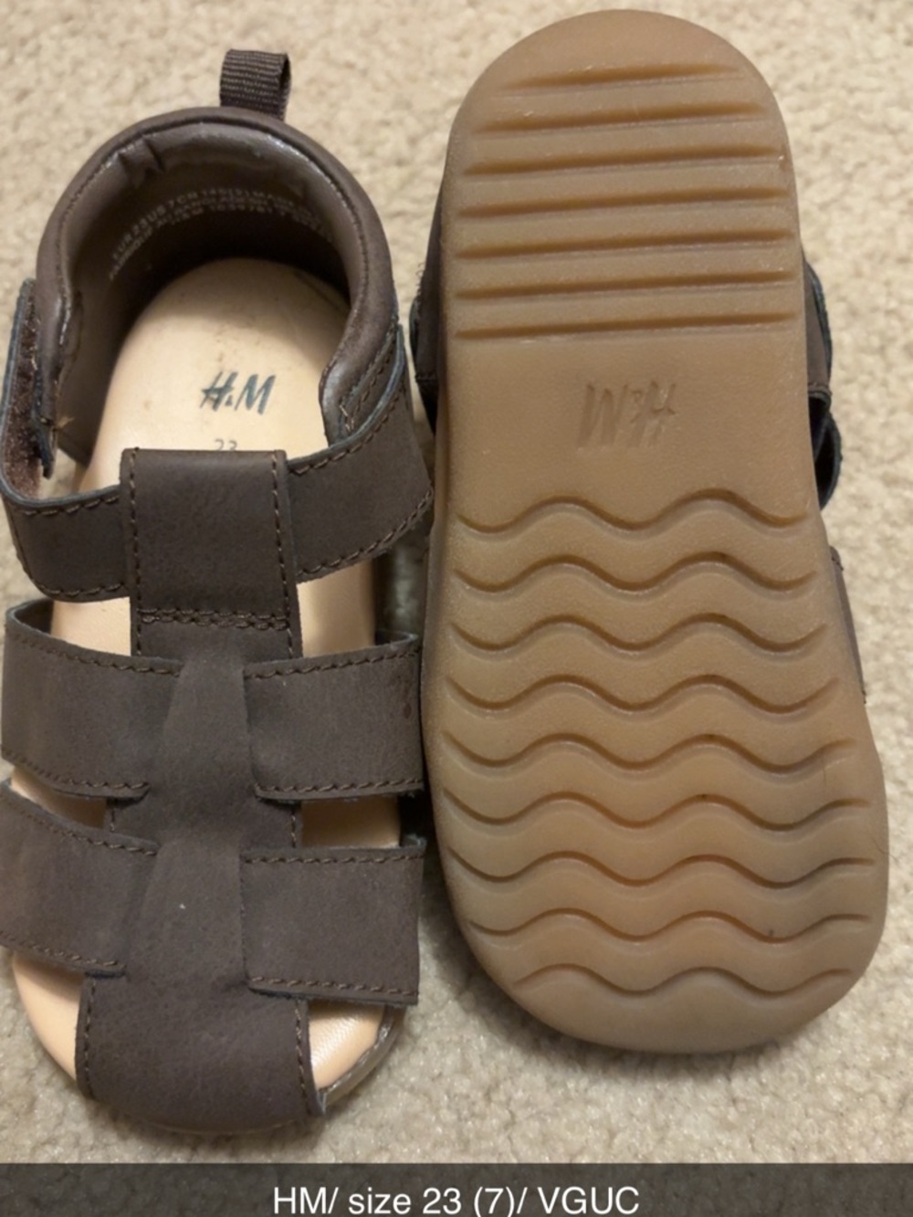 H&M Brown Kids' Fisherman Sandals